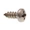 Prime-Line Sheet Metal Screw, #6 x 3/8 in, Plain Stainless Steel Pan Head Phillips Drive, 25 PK 9019149 - alternate 1
